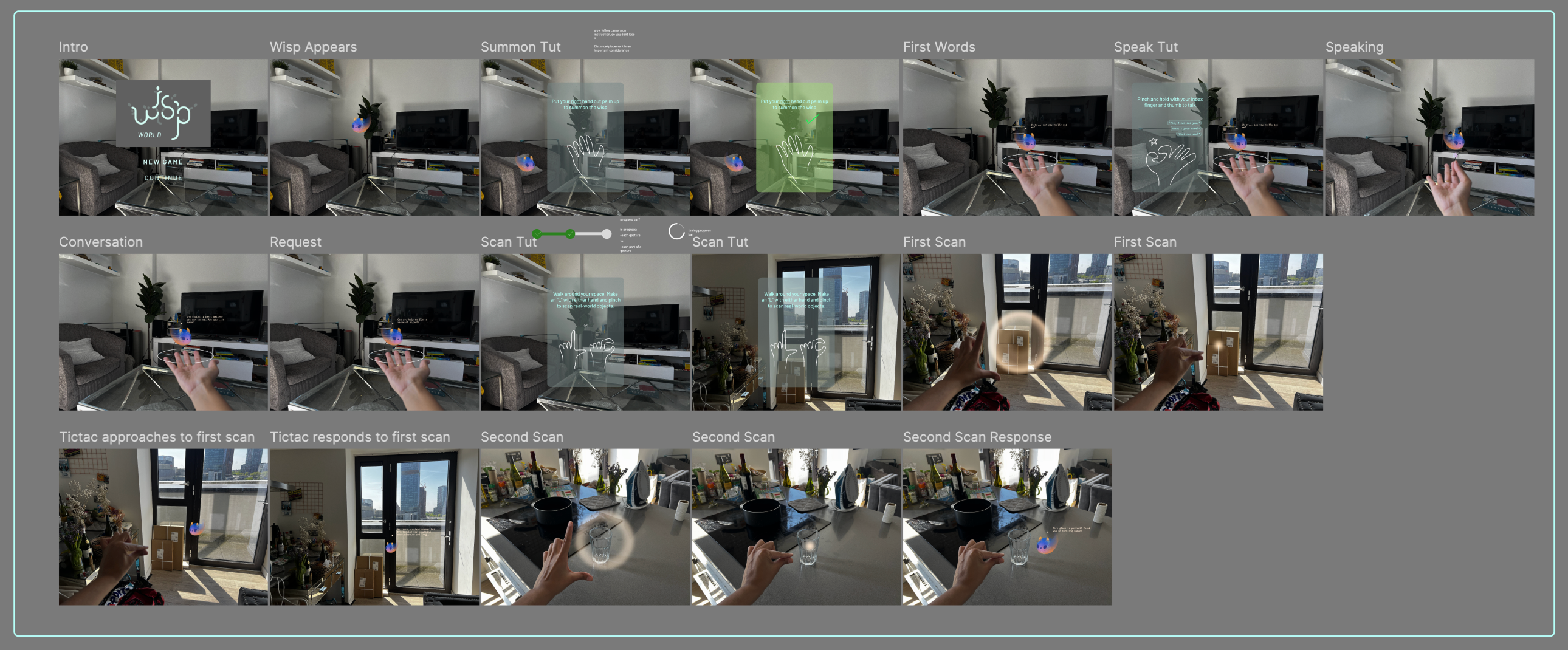 AR UX testing and gesture design